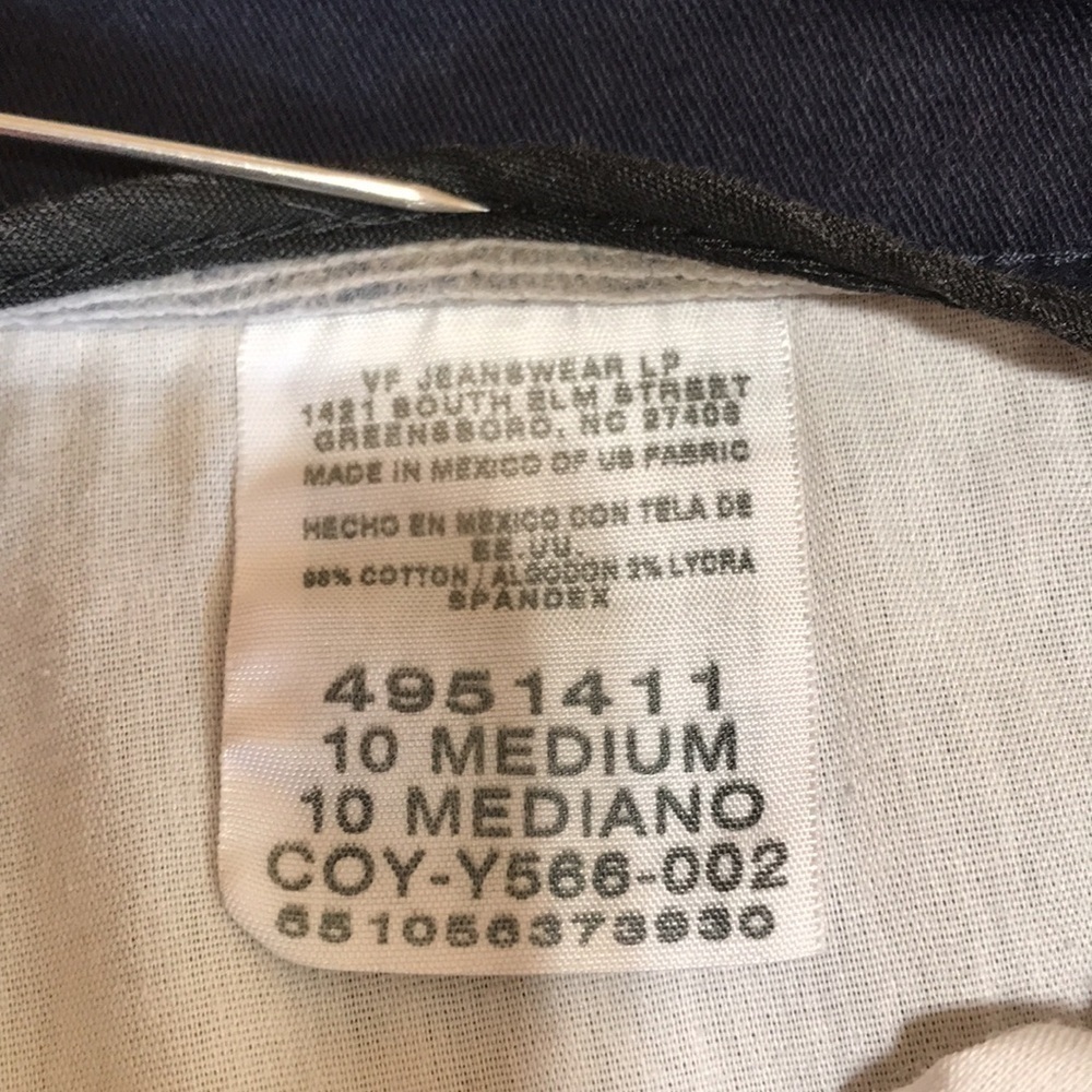 LEE—RELAXED STRAIGHT LEGS—“AT THE WAIST”—Women’s Navy Blue Pants—10Med - Picture 3 of 15